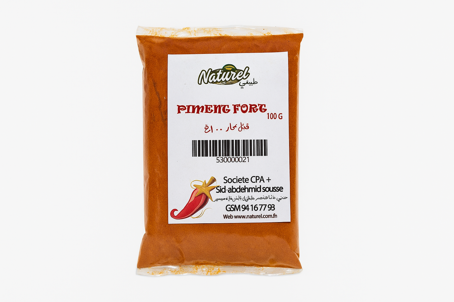 Naturel - Piment fort/Gemahlener scharfer Chili 100 g
