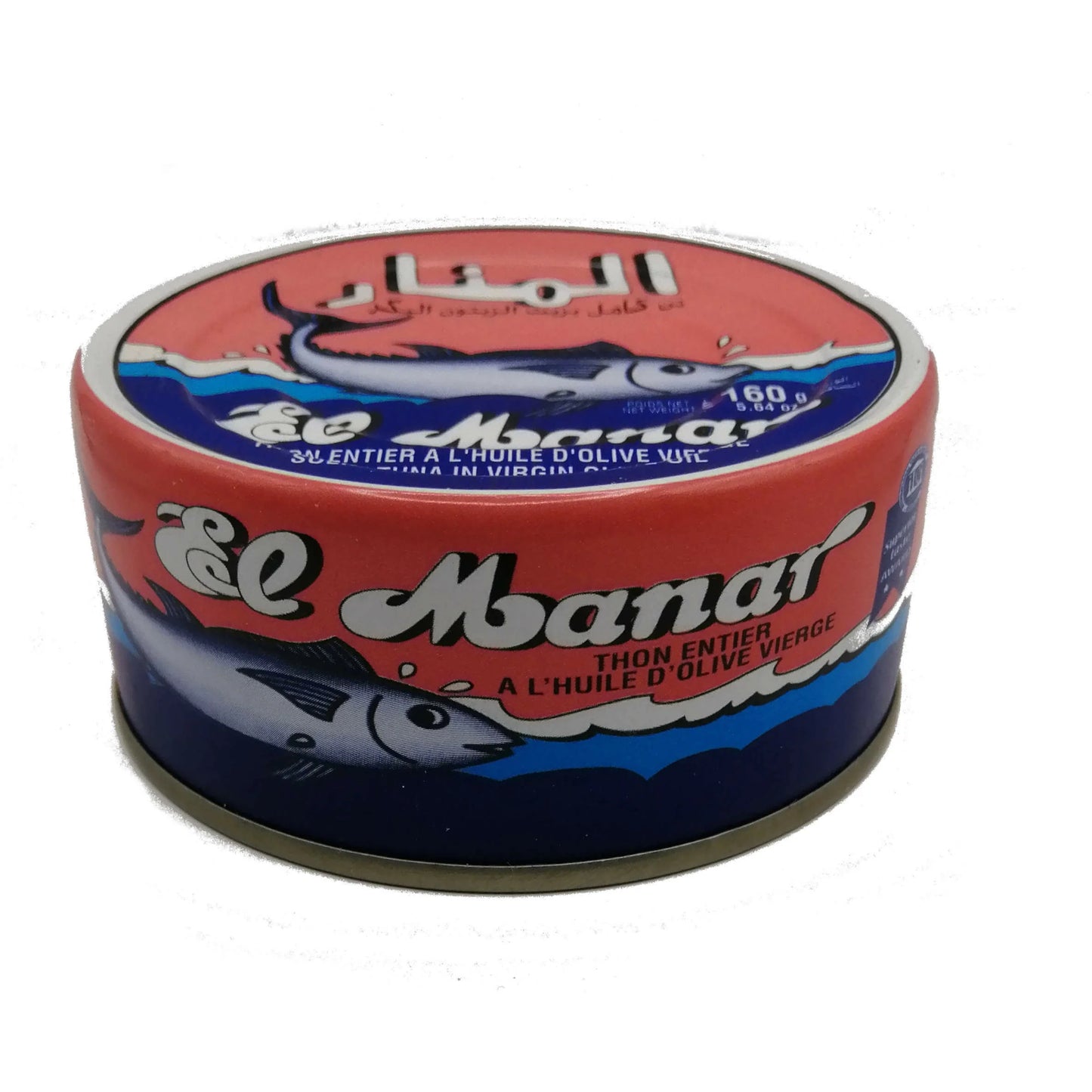 Al-Manar - Solid Tuna in virgin Olive oil / Ganzer Thunfisch in nativem Olivenöl extra 160g