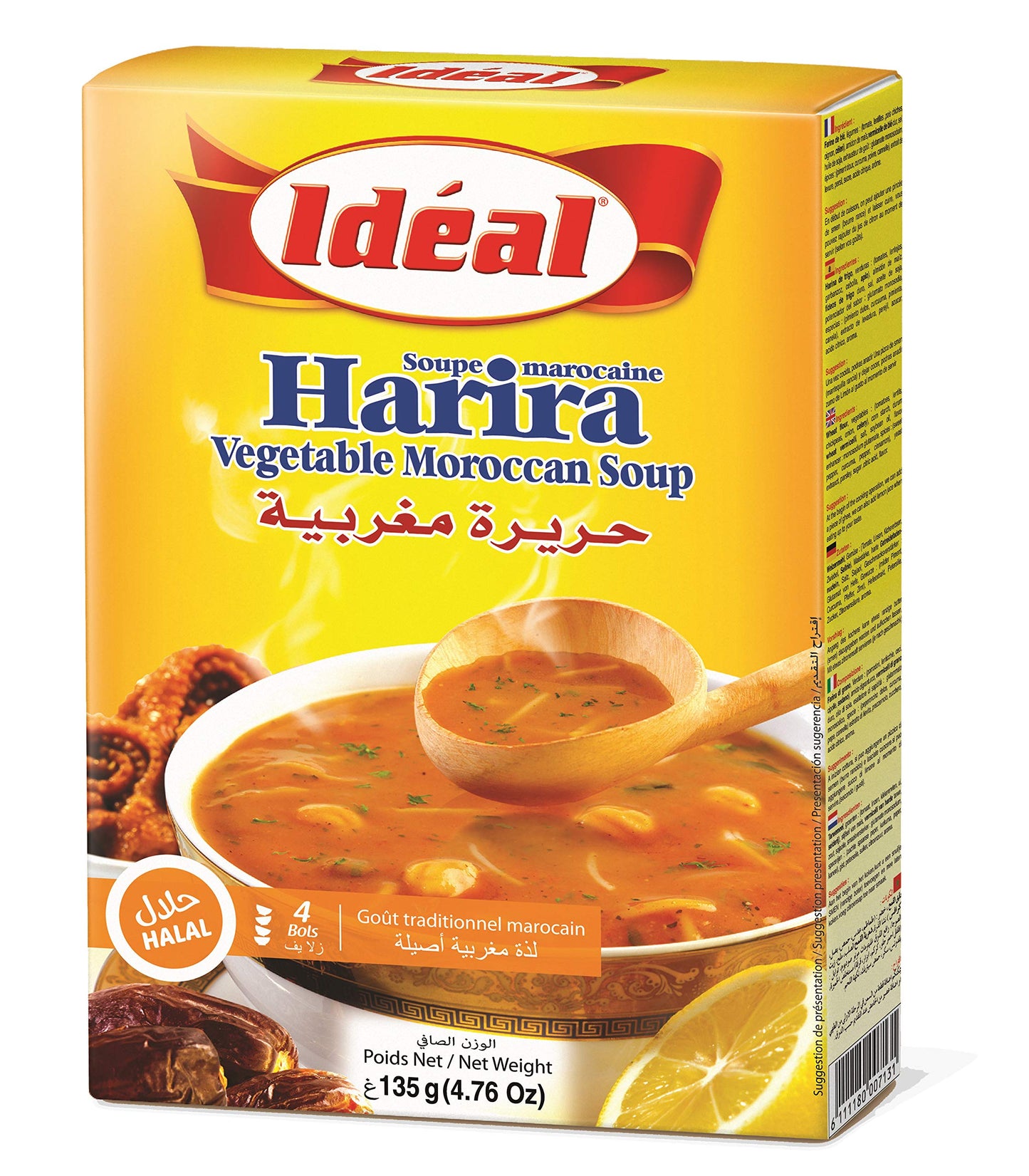 Ideal - Harira Vegetable Moroccan Soup / Harira Marokkanische Gemüsesuppe 135g