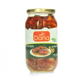 Dana - extra stuffed eggplant in oil / Gefüllte Auberginen in Öl (mackdous extra) 1050g