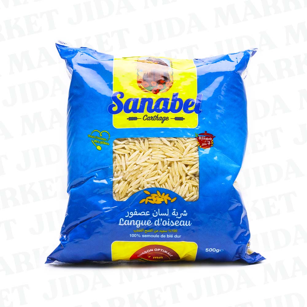 Sanabel Carthage - Langue d'oiseau / Vogelzungen Suppennudeln 500g