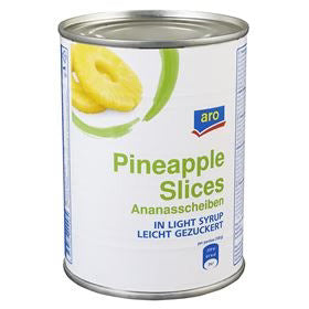 aro - Ananasscheiben leicht gezuckert 560g