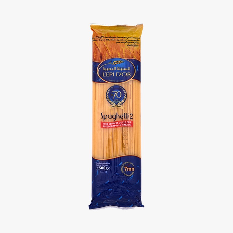L'Épi D'Or – Spaghetti Pasta mittlere Größe (Größe 2) 500 g